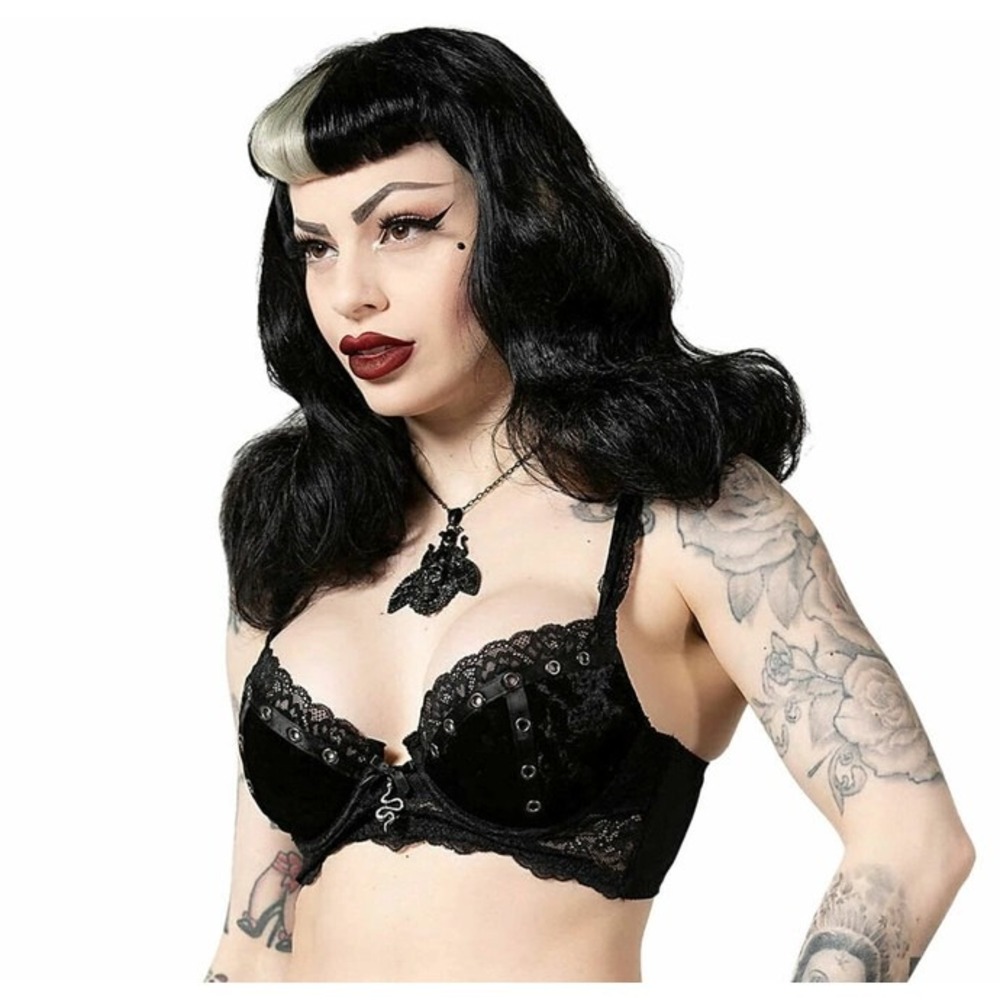 Killstar sacred spirits black lace grommet alternative pinup retro